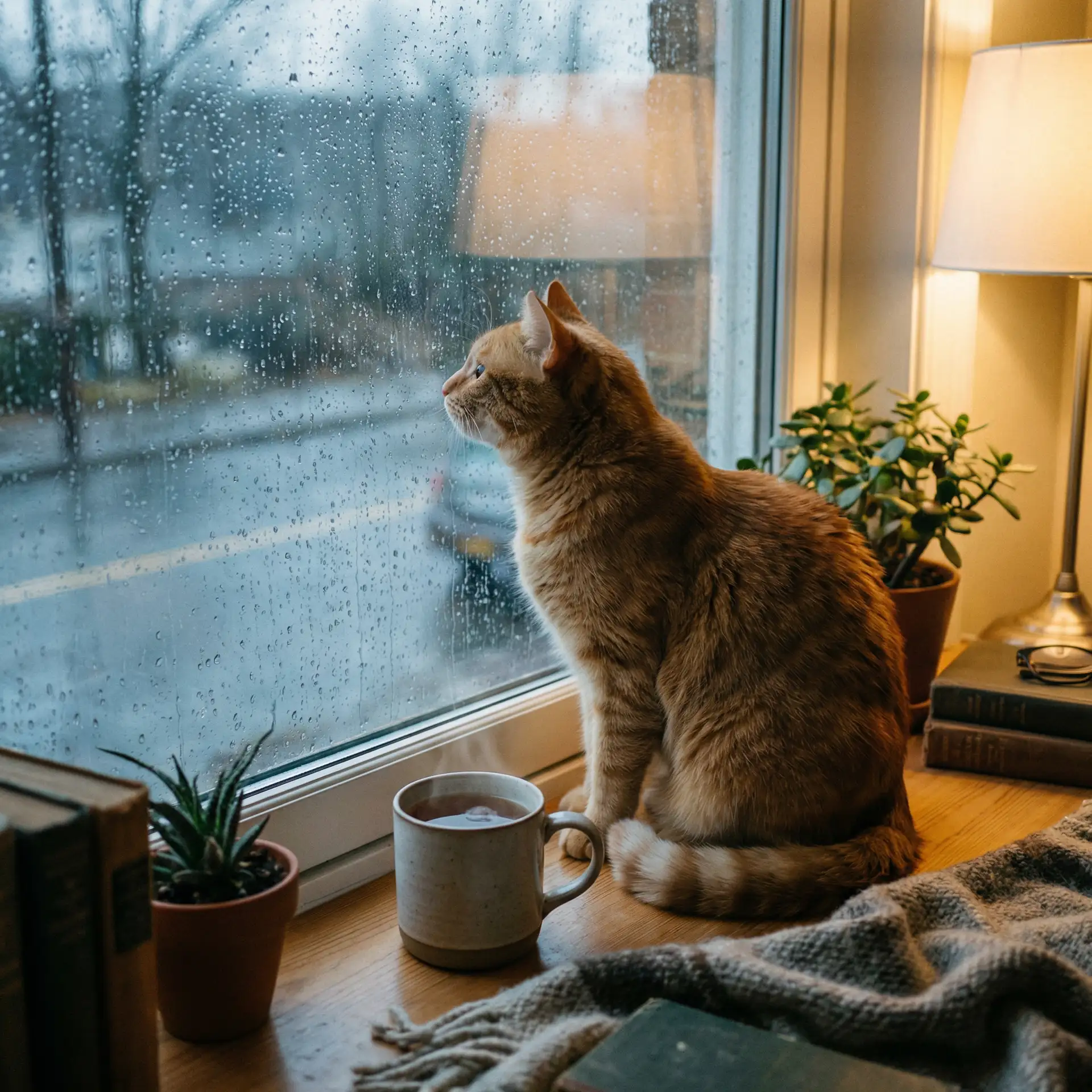 猫咪望着窗外的雨 - 一本之道高清在线观看一区